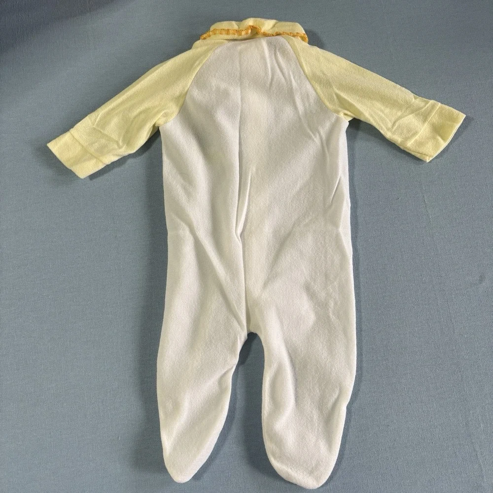 Vintage 1980‎ Smurfs 1 Piece Pajamas Newborn Cloth No Stains New Condition
